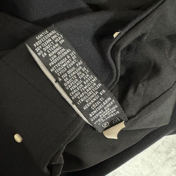 Tibi Black Ivory Beaded Mini Dress Size 4 Cutout Back Polka Dot Retro Sleeveless - Picture 12 of 16